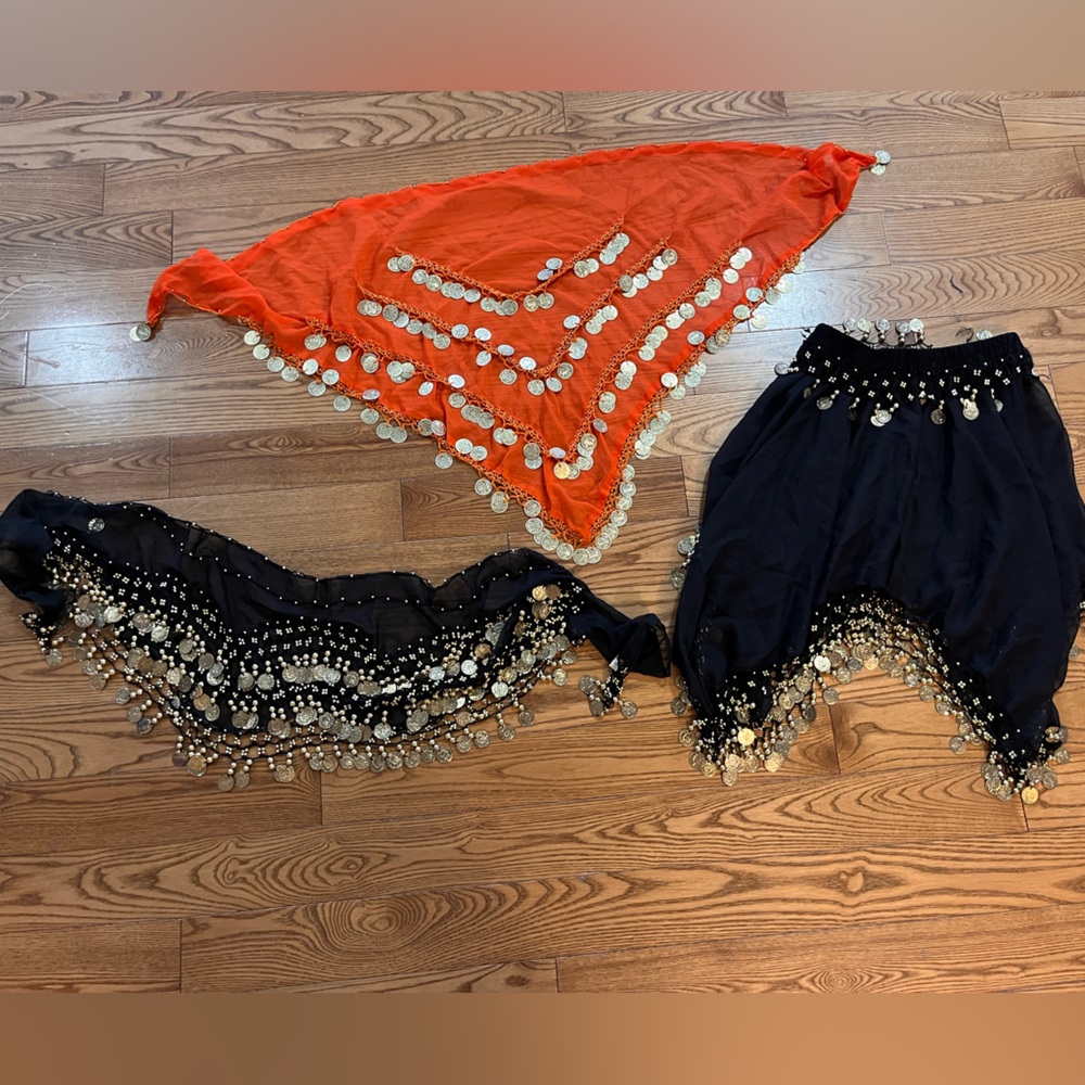Belly Dancing Wraps and Skirt